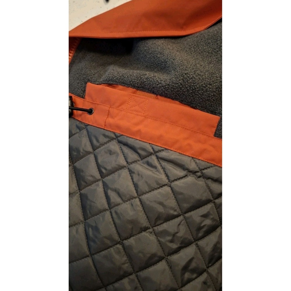 Lands' End AirCore 200 Orange Fleece Lined Women's Hooded Parka 1X (16-18) EUC - Picture 8 of 11